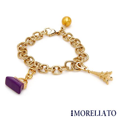 MORELLATO- PARIS CHARMS N GENUINE PEARL BRACELET
